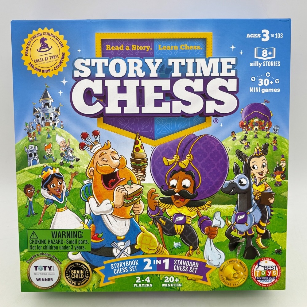 Story Time Chess UNUSED COMPLETE Thinking Cup 2021 Children Learning Educational